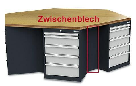 Zwischenblech f�r 6-Eck-Werkbank