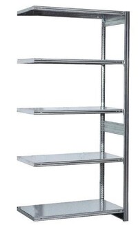 Fachbodenregal 5 Ebenen H/B/T 2000x760x335-835 mm