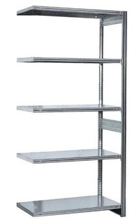 Fachbodenregal 5 Ebenen H/B/T 2000x760x335-835 mm