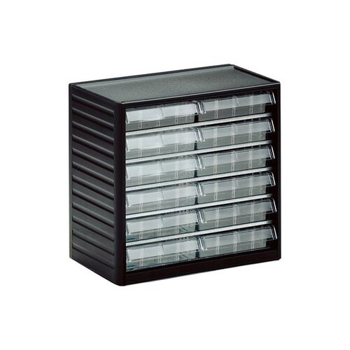 Kleinteilemagazin 12 Schubladen B/T/H 310x180x290 mm