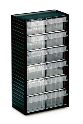 Kleinteilemagazin 12 Schubladen B/T/H 310x180x550 mm