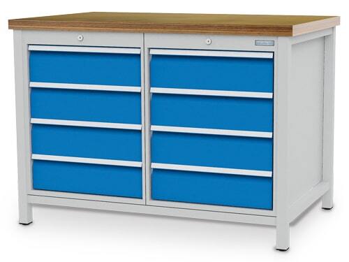 Werkbank | Kastenwerkbank 8 x Schublade B/T/H 1250x750x959 mm