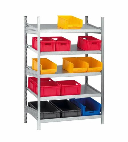 Bereitstellregal - Grundregal, Tiefe 600 mm 5 Ebenen