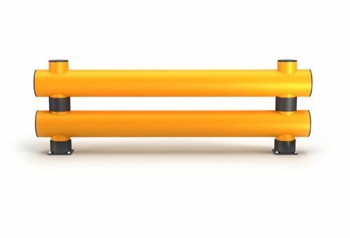 Rammschutzbarriere Doppelplanke L�nge 2 m, H�he 690 mm