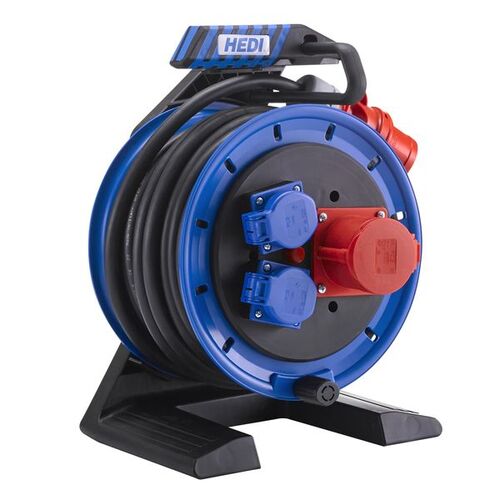 HEDI Kabeltrommel Vollkunststoff 25 m, Generation 7