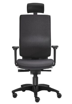 B�rostuhl | Komfort-Sitz | Lordosenst�tze | Kopfst�tze | Armlehne 