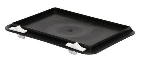 Verschlussdeckel f�r Stapelbeh�lter TK/D 200, 1 St�ck, schwarz