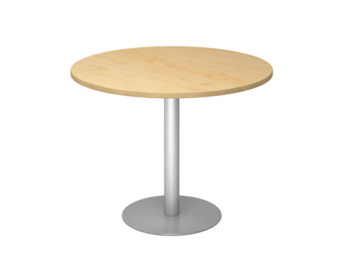 Besprechungstisch,  100 cm, rund, Gestell Silber