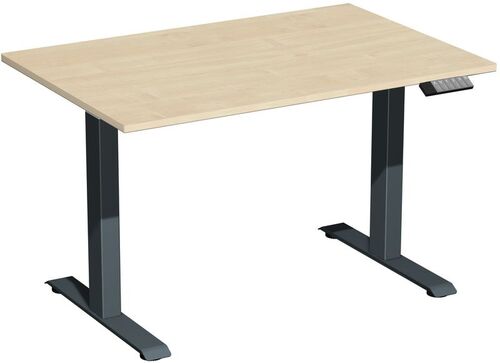 Hhenverstellbarer Schreibtisch | Elektrisch, Elevate Plus Breite 1200 mm, Anthrazit
