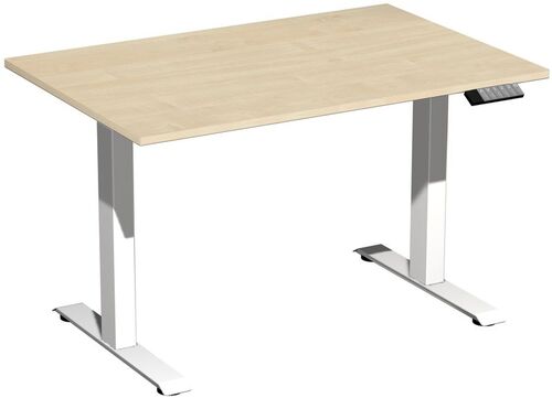H�henverstellbarer Schreibtisch | Elektrisch, Elevate Plus Breite 1200 mm, Wei�