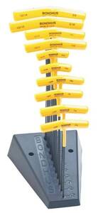 T-Griff-Satz mit Kugelkopf, 10-teilig in Zollma�en