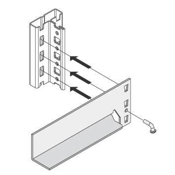 Aussteifungstraverse f�r Fachboden, 750 mm, verzinkt