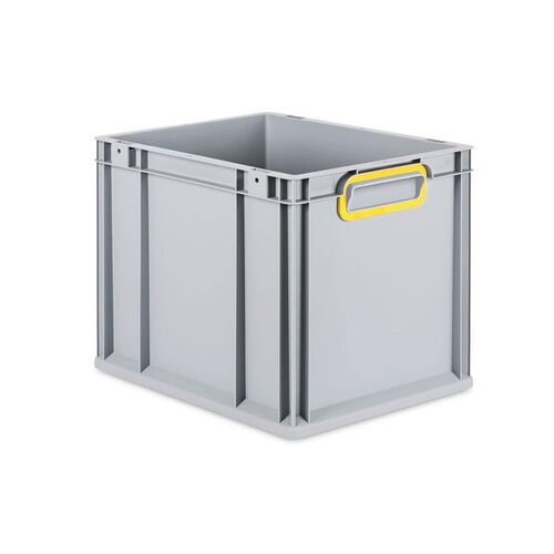 Eurobox ECO NextGen, Griffe geschlossen, farbige ColorClips, B/T/H 400x300x320 mm