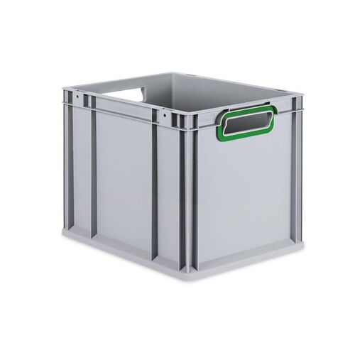 Eurobox ECO NextGen, Griffe offen, farbige ColorClips, B/T/H 400x300x320 mm