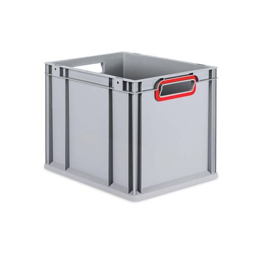 Eurobox ECO NextGen, Griffe offen, farbige ColorClips, B/T/H 400x300x320 mm