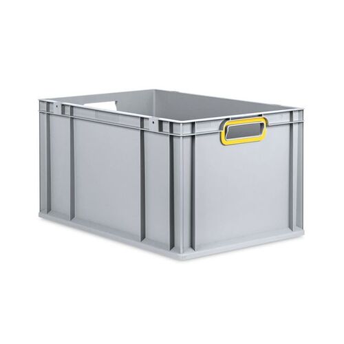 Eurobox ECO NextGen, Griffe offen, farbige ColorClips, B/T/H 600x400x320 mm