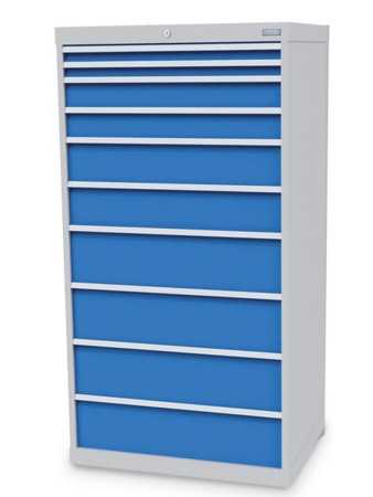 Wachter Schubladenschrank T736 10 Schubladen B/T/H 705x736x1519 mm