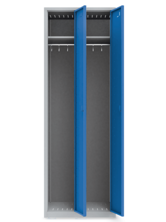 Garderobenschrank mit 2 Abteilen BTH 600x500x1900 mm