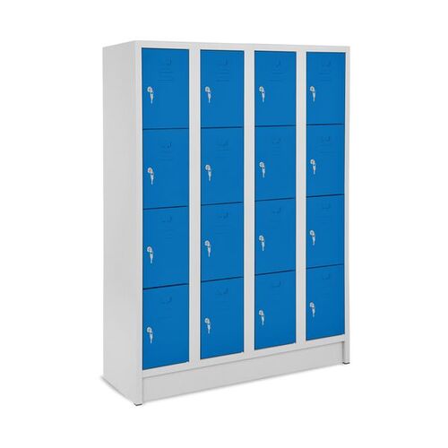 Schlie�fachschrank, 4 Abteile, 16 F�cher, Abteilbreite 300 mm 