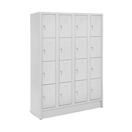 Schlie�fachschrank, 4 Abteile, 16 F�cher, Abteilbreite 300 mm