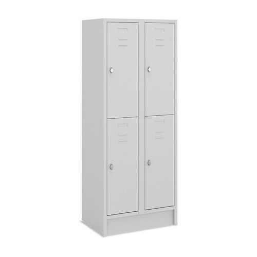 F�cherschrank mit Drehriegelverschluss, 2 Abteile, 4 F�cher, Abteilbreite 350 mm