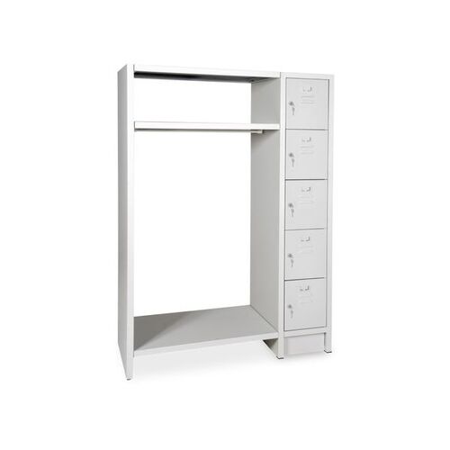 Offene Garderobe mit 1 Abteil und 5 Schlie�f�chern, BTH 1220x500x1800 mm