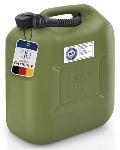 Kraftstoffkanister STANDARD 20 L, oliv, HD-PE, UN-Zulassung