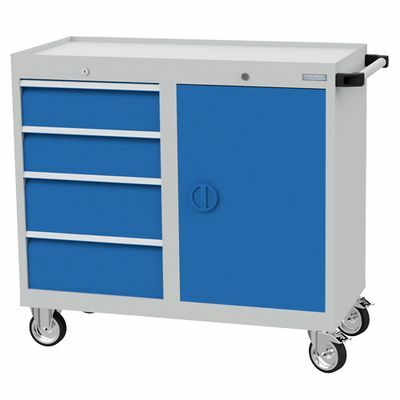 Bedrunka Hirth Mobiler Schubladenschrank T500 4 Schubladen 1060x500x1000 mm