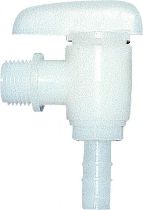 Winkelhahn mit Rohrgewinde R 1/2, natur