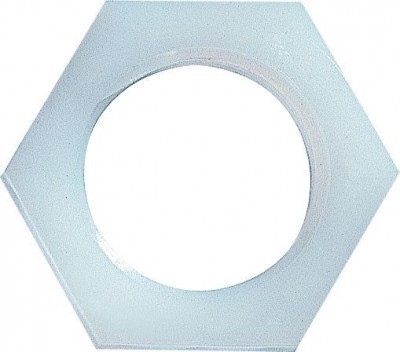 Sechskantmutter R 3/8 x 6,5, natur, 10 Stck.