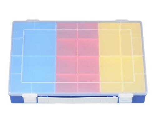 Sortimentskasten PP-Premium, 14 Einsatzboxen, blau, 1 Stk.