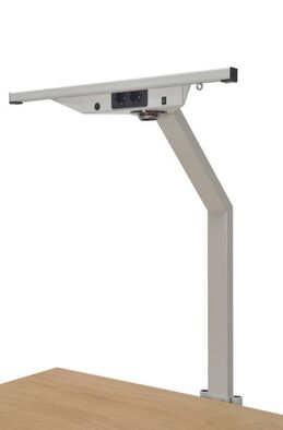 Stativ f�r Werkbank, 2 x Schuko-Steckdosen + Beleuchtung