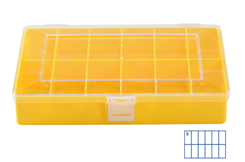 Sortimentskasten PS-Compact, 12 F�cher, gelb, 1 Stk.
