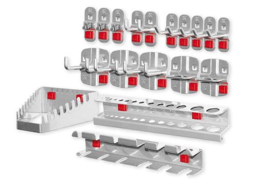Hakensortiment f�r Lochplatte, 18-teilig