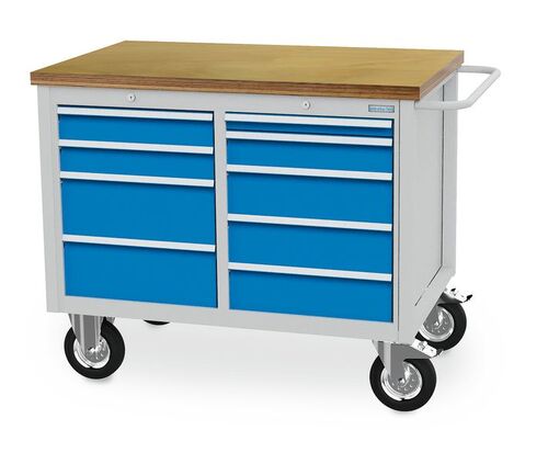 Mobile Werkbank, 9 Schubladen 1250x750x995 mm