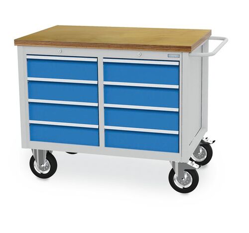 Mobile Werkbank, 8 Schubladen 1250x750x995 mm