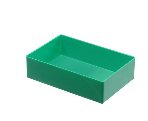 Einsatzbox aus PS, T/B/H 162x108x45 mm, gr�n (1 Stk.)