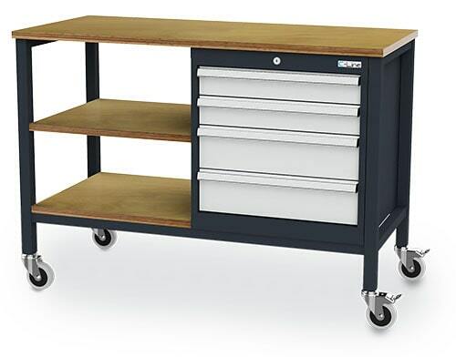 Mobile Werkbank 4 x Schublade 1300x600x960 mm
