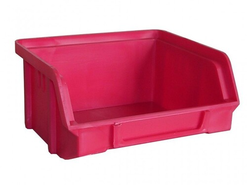 Sichtbox aus PS, Gr. 1, rot, 1 St�ck