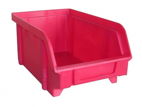 Sichtbox aus PS, Gr. 2, rot, 1 Stck