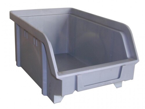 Sichtbox aus PS, Gr. 2, grau, 1 Stck