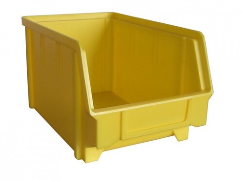 Sichtbox aus PS, Gr. 3, gelb, 1 St�ck