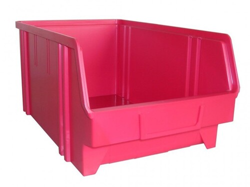 Sichtbox aus PS, Gr. 4, rot, 1 St�ck