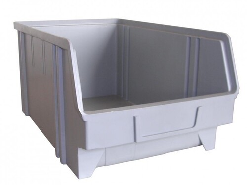 Sichtbox aus PS, Gr. 4, grau, 1 St�ck