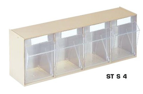 Kleinteilelagersystem mit 154 Klappkasten | Lager & Stapelbehälter