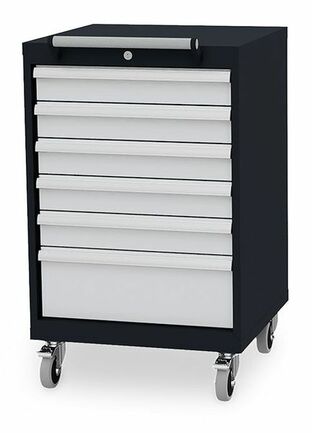 Simplaflex Mobiler Schubladenschrank 6 Schubladen 600x575x1070 mm