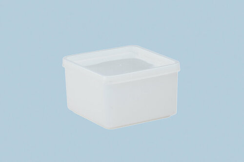 Dose mit St�lpdeckel 500 ml, 103x103x64 mm, natur, 5 Stck.