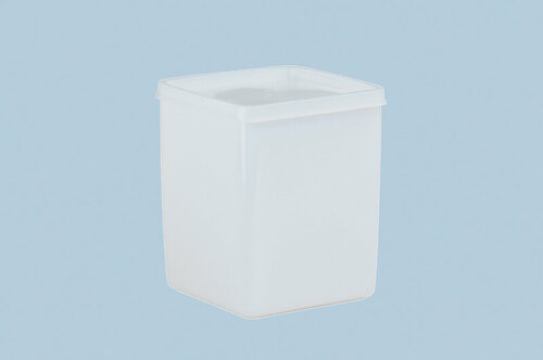 Dose mit St�lpdeckel 1000 ml, 103x103x127 mm, natur, 4 Stck.