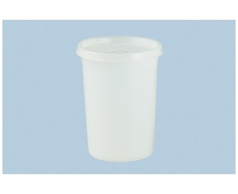 Schraubdose 500 ml, rund, HD-PE, natur 6 Stck.