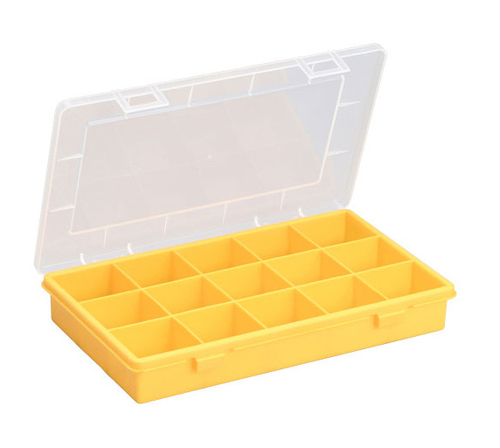 Sortimentskasten EuroPlus Basic 29/15, 15 Fcher, gelb